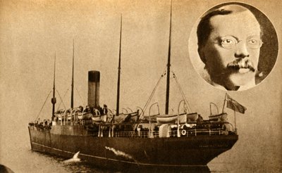 Het schip Montrose - Draadloze telegrafie gebruikt om een moordenaar te vangen, 1910, 1933 door Unbekannt
