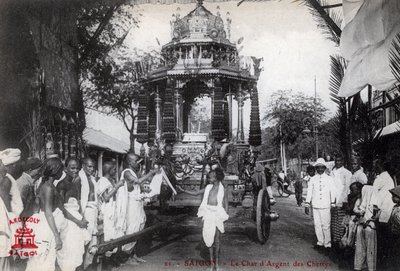 De zilveren wagen van de Chettiars, Saigon, Vietnam door Unbekannt