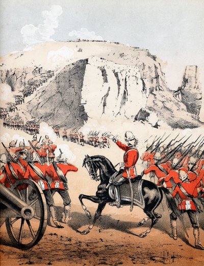 De bestorming van Magdala, Ethiopië, 13 april 1868 door Unbekannt