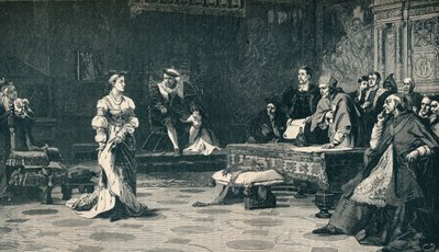 Het proces van Koningin Catherine, 1529 1905 door Unbekannt