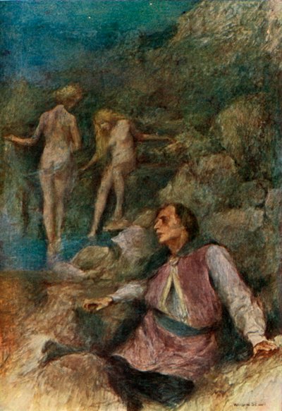 De veele kwam naar de bron om te baden, 1917 door Unbekannt