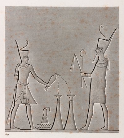 Thebe, Karnak (detail) door Unbekannt