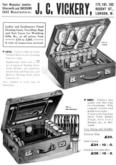 Hun Majesteiten Juwelier, Zilversmid en Toilettasfabrikant. - J. C. Vickery, 1909 door Unbekannt