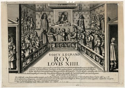 Dit is de goede koning Lodewijk XIV. Koning geeft een openbare audiëntie door Unbekannt