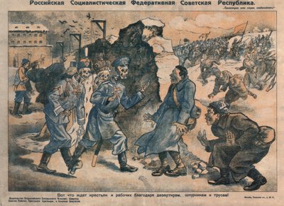 Dit is wat boeren en arbeiders te wachten staat vanwege de activiteiten van deserteurs, zelfzoekers en lafaards, 1918-1919 door Unbekannt