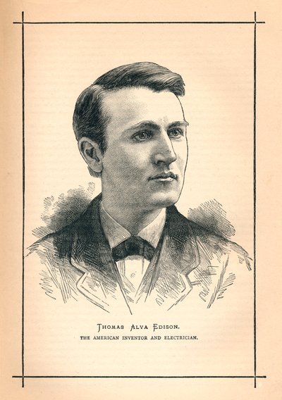 Thomas Alva Edison, Amerikaanse uitvinder, 1893 door Unbekannt