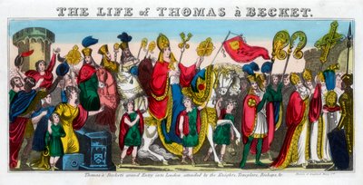 Thomas à Beckets grote intocht in Londen door Unbekannt