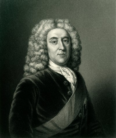 Thomas Holles Pelham, Hertog van Newcastle, K.G., ca. 1740 door Unbekannt