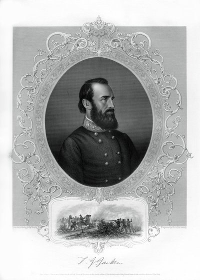 Thomas Jonathan Stonewall Jackson, Zuidelijke generaal tijdens de Amerikaanse Burgeroorlog, 1862-1867 door Unbekannt