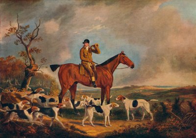 Thomas Oldaker op Pickle met zijn honden door Unbekannt