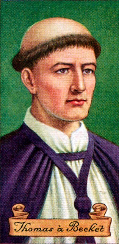 Thomas a Becket, uit een serie sigarettenkaartjes door Unbekannt