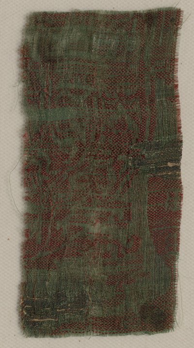 Drie fragmenten van Italiaanse gotische zijde, 1300s door Unbekannt