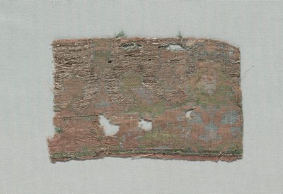 Drie Fragmenten van Italiaanse Gotische Zijde door Unbekannt
