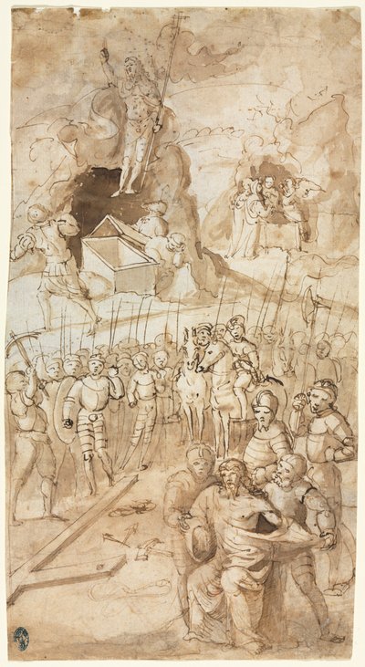 Drie scènes uit de Passie van Christus, 1500s door Unbekannt