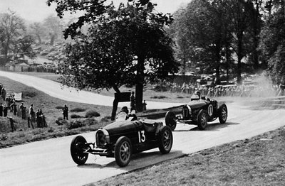 Spannende races op het platteland van Engeland: Bugatti