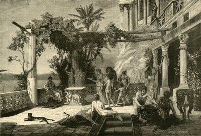 Tiberius op Capreae door Unbekannt