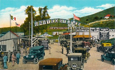 Tijuana, Mexico - Internationale Grenslijn, ca. 1939 door Unbekannt