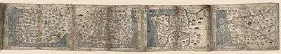 Titel van omslag. Bladeren zijn aan elkaar bevestigd en gevouwen in harmonicastijl. Klein label geplakt op de achterkant van de Hamgyŏng-do kaart: Bunkŏdŏ Shoten. Ook beschikbaar via de website van de Library of Congress als rasterafbeelding. Acquisitiecon door Unbekannt
