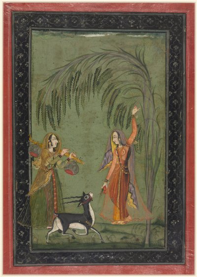 Todi Ragini, uit een Ragamala-serie, ca. 1750-1775 door Unbekannt