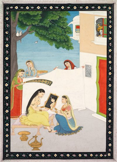 Toilette van Radha, ca. 1810-1820 door Unbekannt