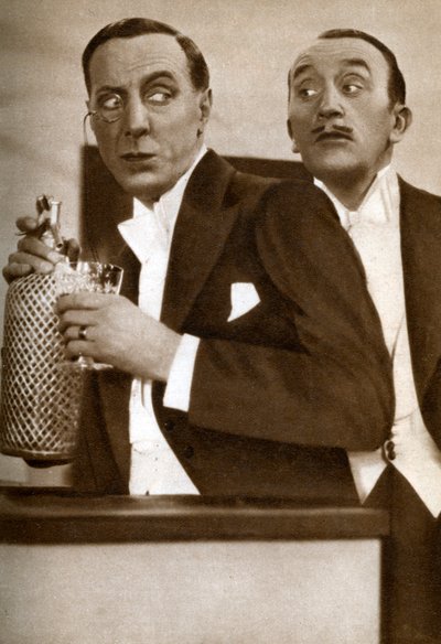 Tom Walls en Ralph Lynn, Engelse acteurs, 1933 door Unbekannt