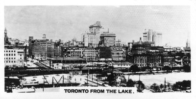 Toronto vanaf het meer, Canada, c1920s door Unbekannt