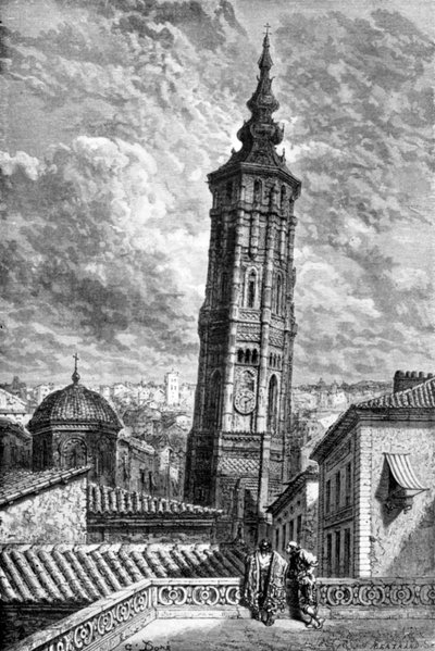 Torre Nueva, Zaragoza, Spanje, 1929 door Unbekannt
