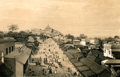 Stad en fort van Trichinopoly, India, 1847 door Unbekannt