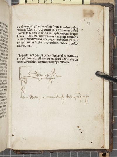 Tractatus sancti Augustini, geschreven door Augustinus van Hippo (pen en inkt op papier) door Unbekannt