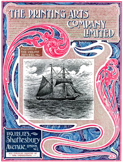 Handelsadvertentie voor The Printing Arts Company Limited, Londen, 1902-1903 door Unbekannt