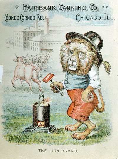 Handelskaart voor de Fairbank Canning Company, Chicago, Illinois, c1890 door Unbekannt