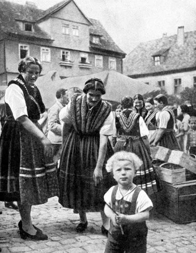 Traditionele klederdracht, Zuid-Duitsland door Unbekannt