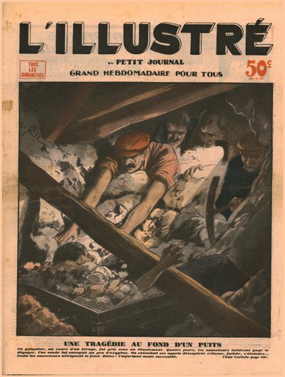 Tragedie op de bodem van een put, 1932 door Unbekannt
