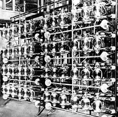Zendkleppen bij Marconi Station in Carnarvon, Gwynedd, 1926 door Unbekannt