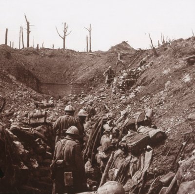 Loopgraven, Fort Vaux, Noord-Frankrijk, ca. 1914-1918 door Unbekannt