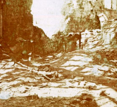 Loopgraven, Pervijze, Vlaanderen, België, ca. 1914-ca. 1918 door Unbekannt