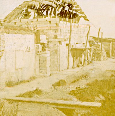 Loopgraven, Pervijze, Vlaanderen, België, ca. 1914-ca. 1918 door Unbekannt