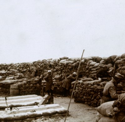 Loopgraven bij Mamelon Vert, Nieuwpoort, Vlaanderen, België, ca. 1914-1918 door Unbekannt