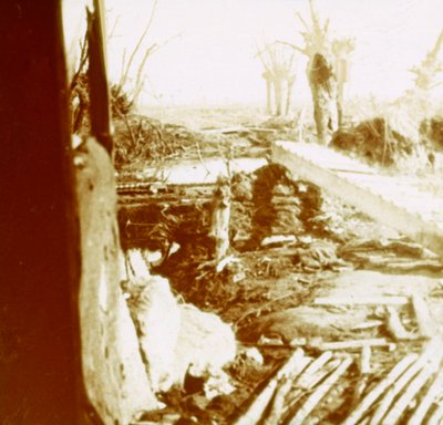Loopgraven, ca. 1914-1918 door Unbekannt