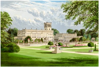 Trentham Hall, Staffordshire, huis van de Hertog van Sutherland, c1880 door Unbekannt