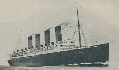 Triomfantelijk voor twintig jaar. De Mauretania, gebouwd in 1907, ca. 1927, 1936 door Unbekannt