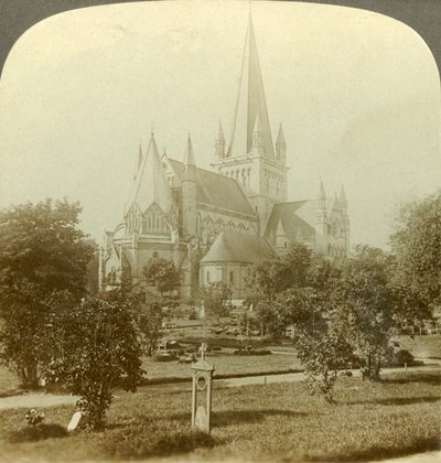 Trondhjem kathedraal, waarvan de tradities acht eeuwen teruggaan, Noorwegen, ca. 1905 door Unbekannt