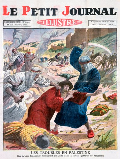 Problemen in Palestina, 1929 door Unbekannt