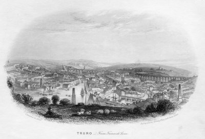 Truro, vanaf Trennick Lane, 1860 door Unbekannt