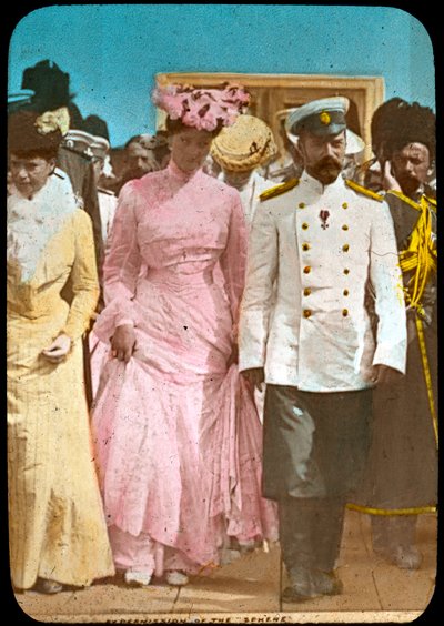 Tsaar Nicolaas II van Rusland en Tsarina Alexandra, ca. 1894-1917 door Unbekannt