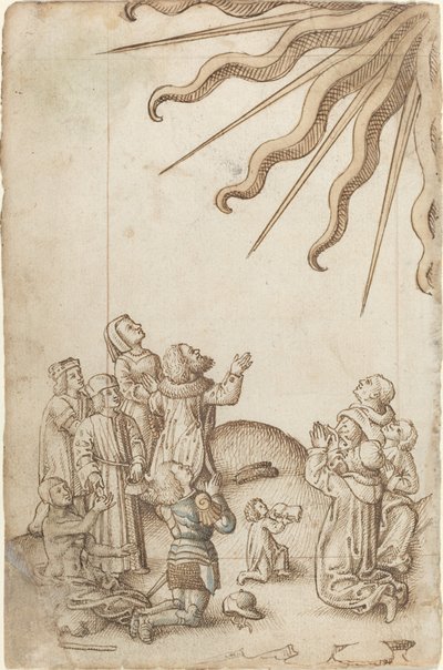 Draai je lichaam terwijl je aanbidt [fol. 37 verso], ca. 1512-1515 door Unbekannt