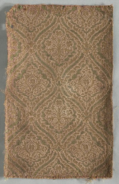 Twee brokaatfragmenten, late 1500s door Unbekannt