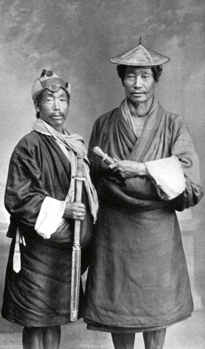 Twee Sikkimese mannen door Unbekannt