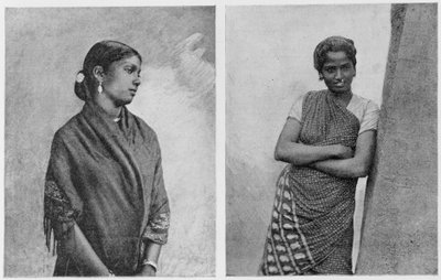 Typen vrouwen uit Ceylon door Unbekannt