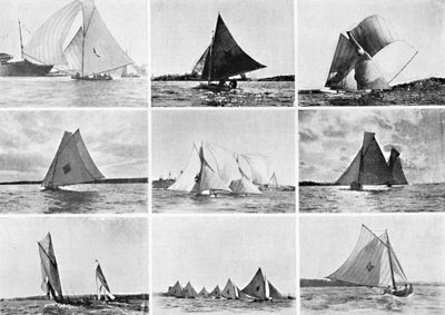 Typische Sydney Harbour zeilscènes (c1900) door Unbekannt